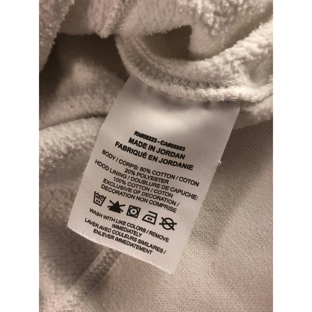 Vintage Nike Hoodie Spellout Swoosh White with Black Swoosh Black Tag Large